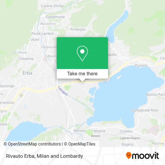 Rivauto Erba map