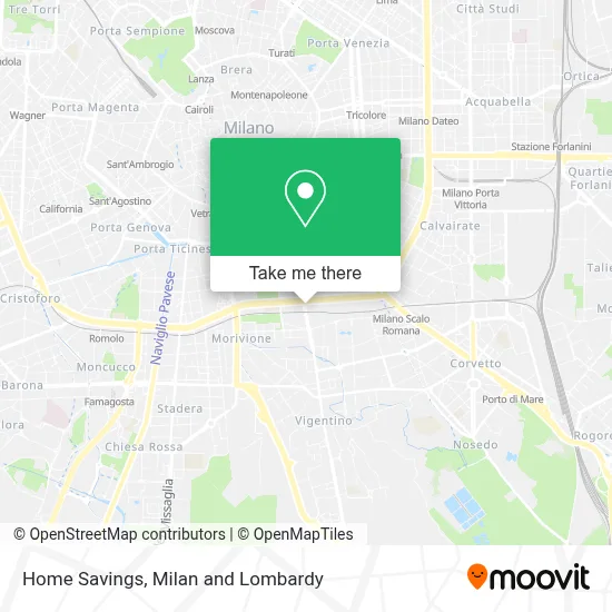 Home Savings map