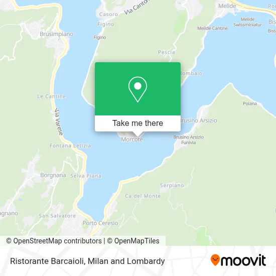 Ristorante Barcaioli map