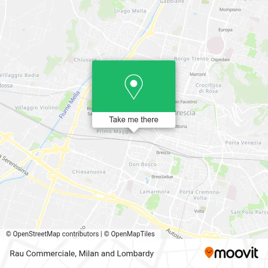Rau Commerciale map