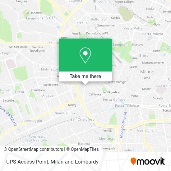 UPS Access Point map