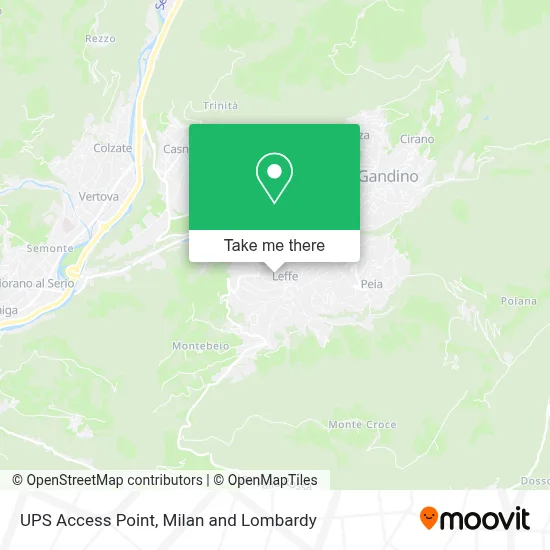 UPS Access Point map