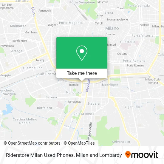 Riderstore Milan Used Phones map