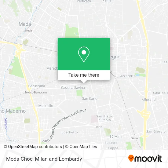 Moda Choc map