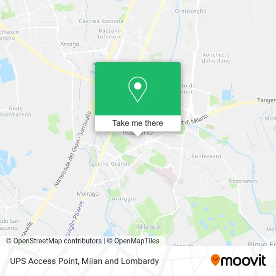 UPS Access Point map