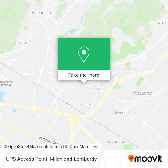 UPS Access Point map