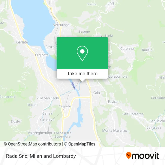 Rada Snc map