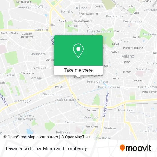 Lavasecco Loria map
