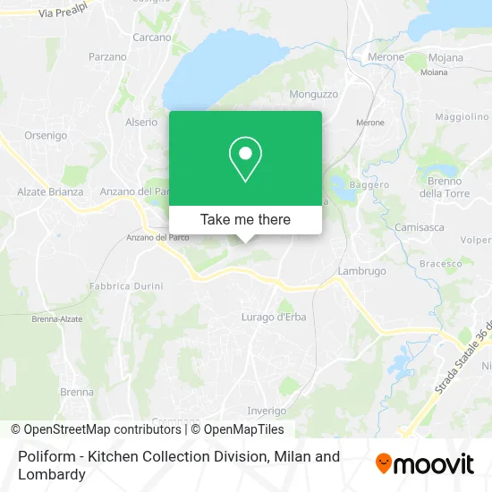 Poliform - Kitchen Collection Division map