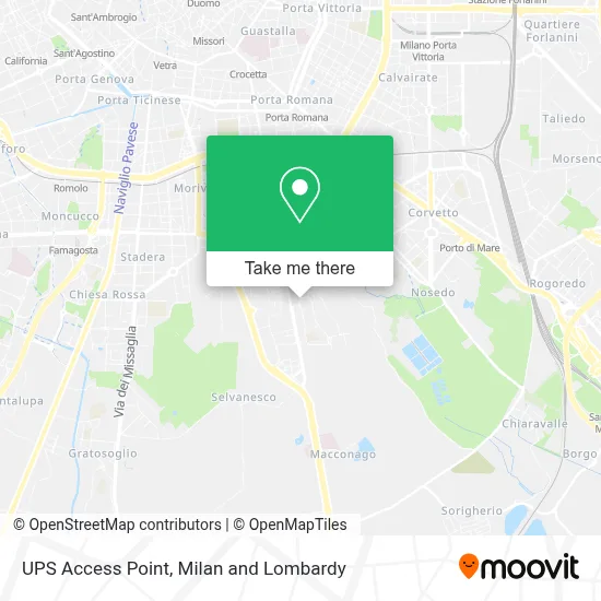 UPS Access Point map