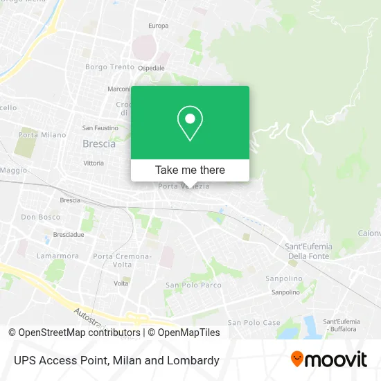 UPS Access Point map