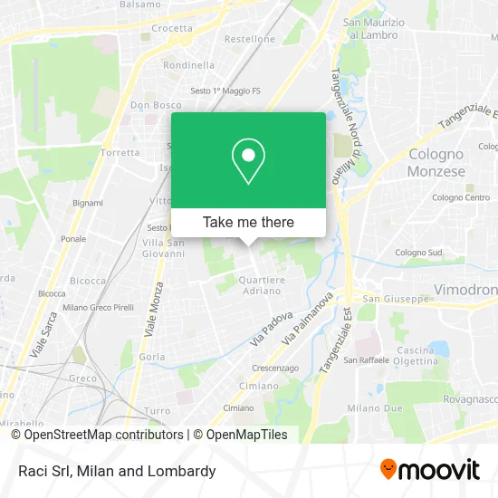 Raci Srl map