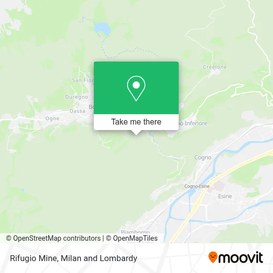 Rifugio Mine map