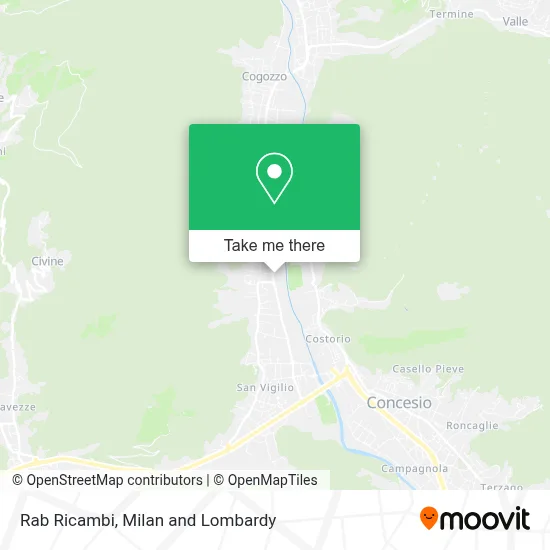 Rab Ricambi map