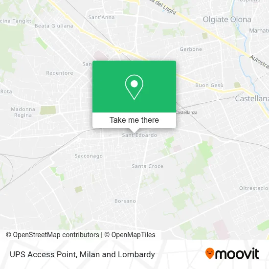 UPS Access Point map