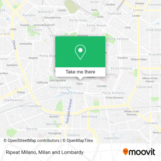 Ripeat Milano map