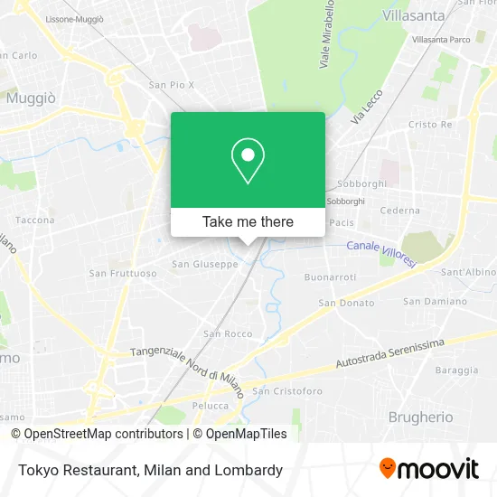 Tokyo Restaurant map