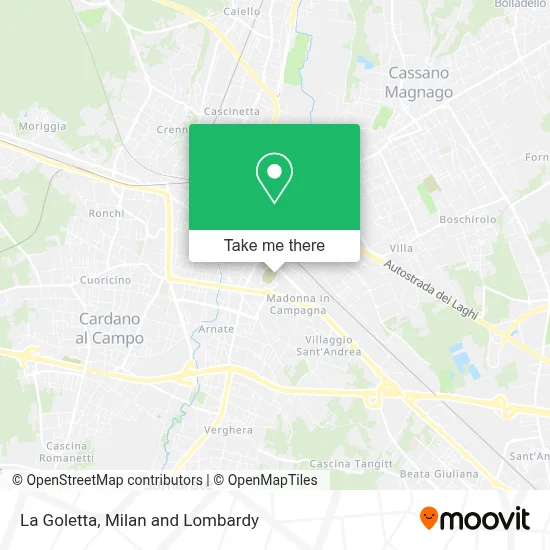 La Goletta map