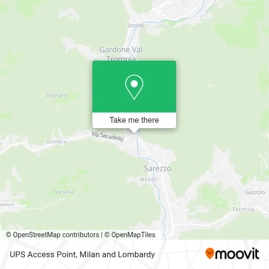 UPS Access Point map
