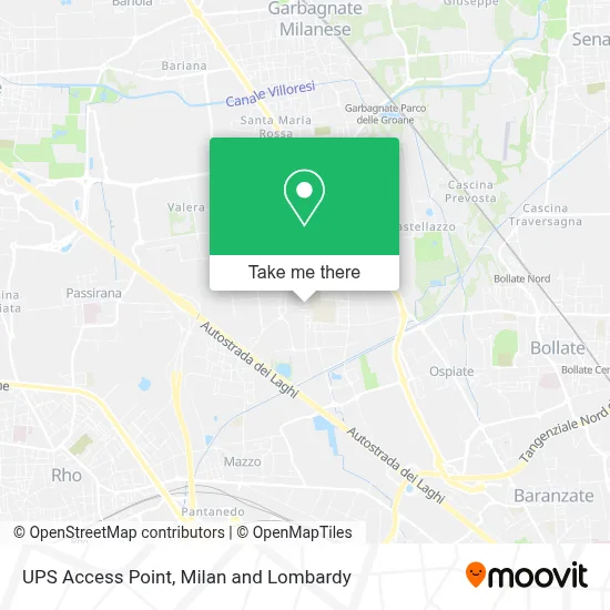 UPS Access Point map