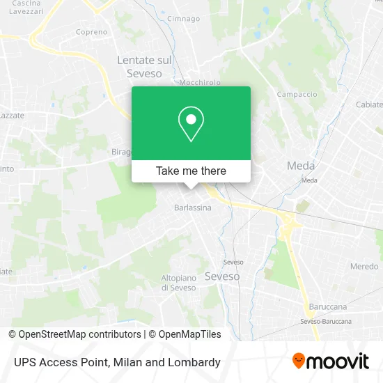 UPS Access Point map
