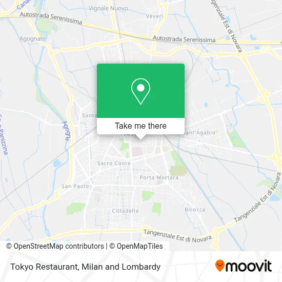 Tokyo Restaurant map