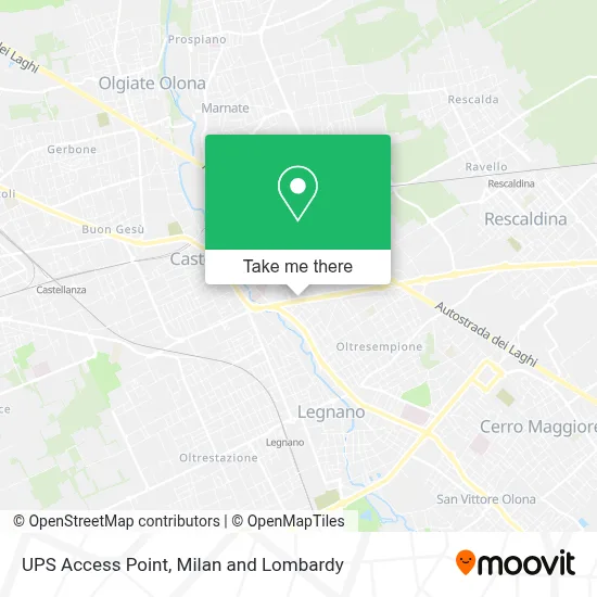 UPS Access Point map