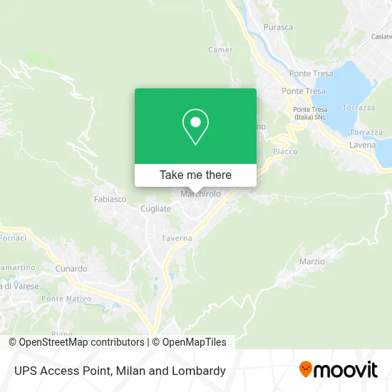 UPS Access Point map