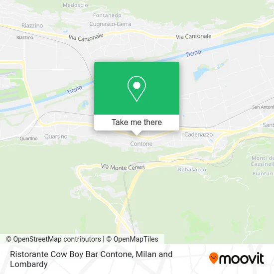 Ristorante Cow Boy Bar Contone map