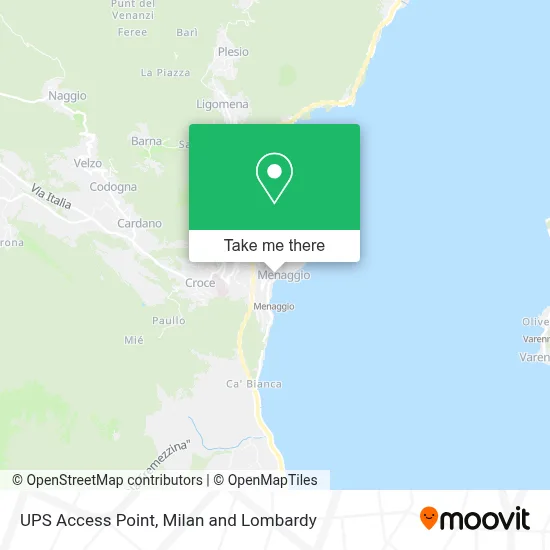 UPS Access Point map