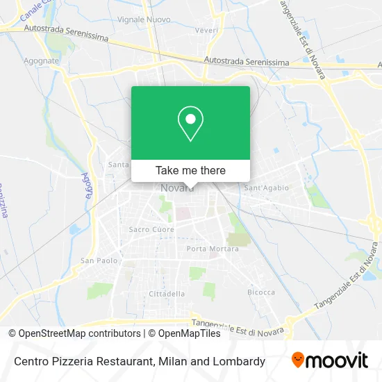 Mappa Ristorante Pizzeria Centro