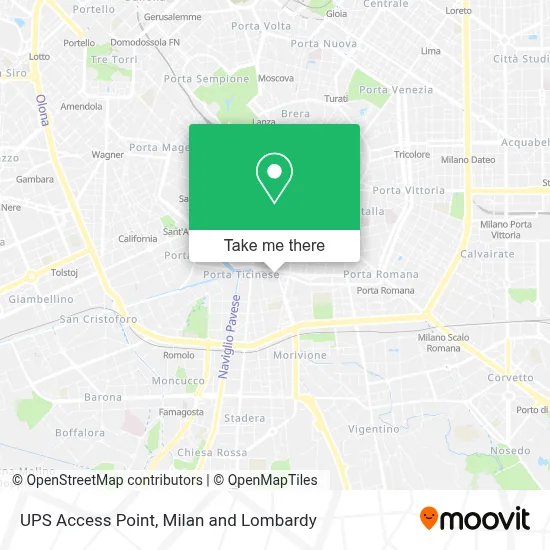 UPS Access Point map
