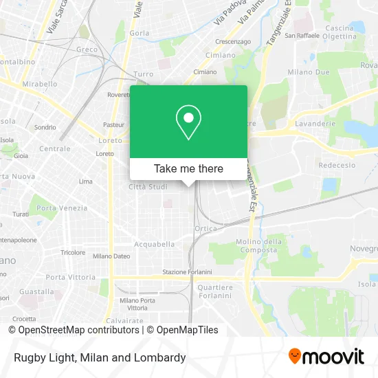 Rugby Light map