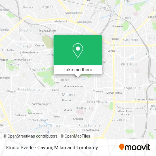 Studio Svetle - Cavour map