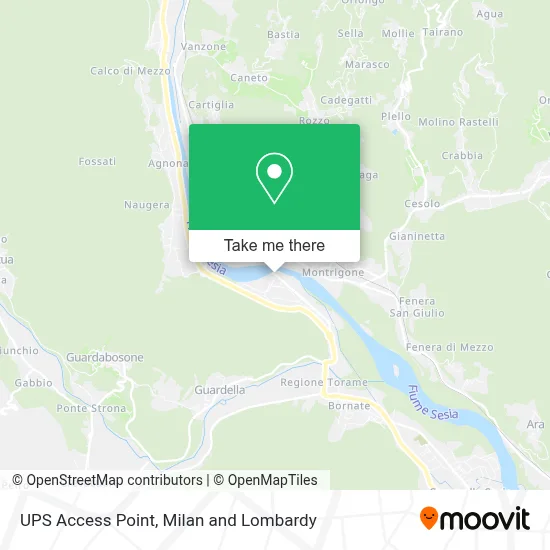 UPS Access Point map