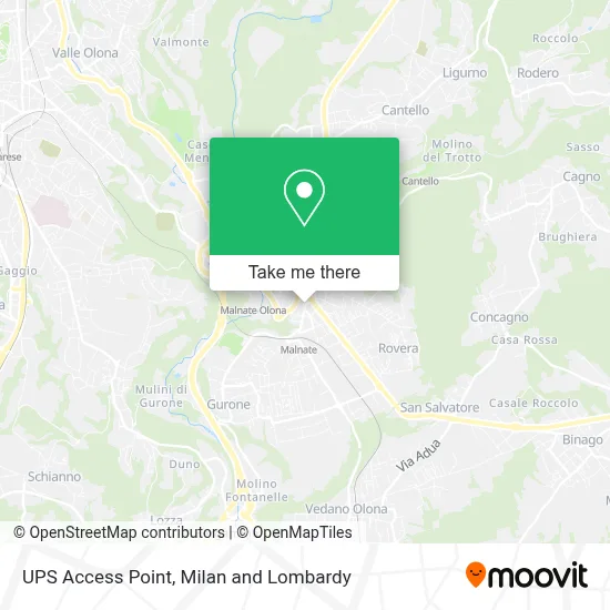 UPS Access Point map