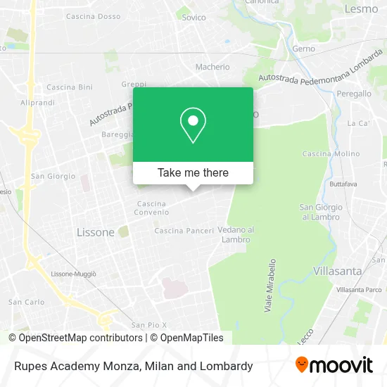 Rupes Academy Monza map
