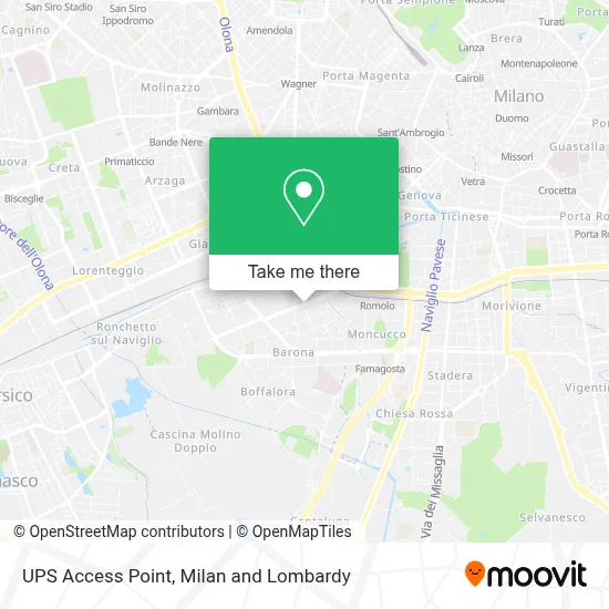 UPS Access Point map