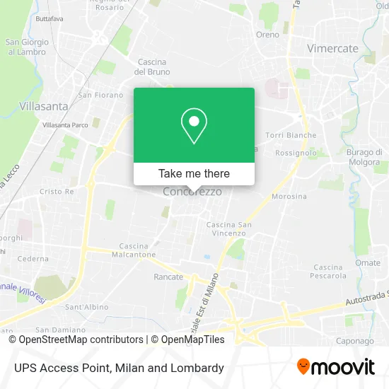 UPS Access Point map