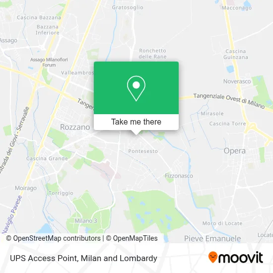 UPS Access Point map
