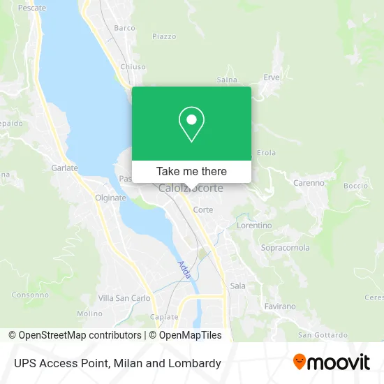 UPS Access Point map