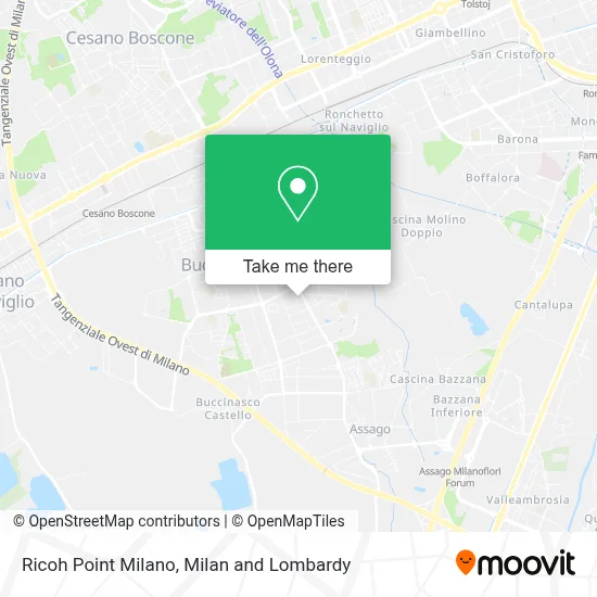 Ricoh Point Milano map