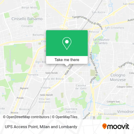 UPS Access Point map