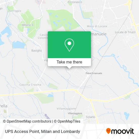 UPS Access Point map