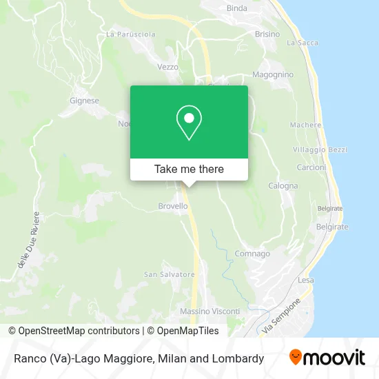 Ranco (Va)-Lago Maggiore map