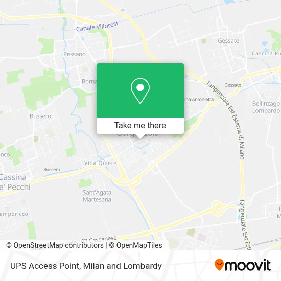 UPS Access Point map