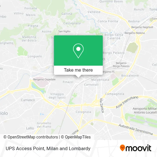 UPS Access Point map