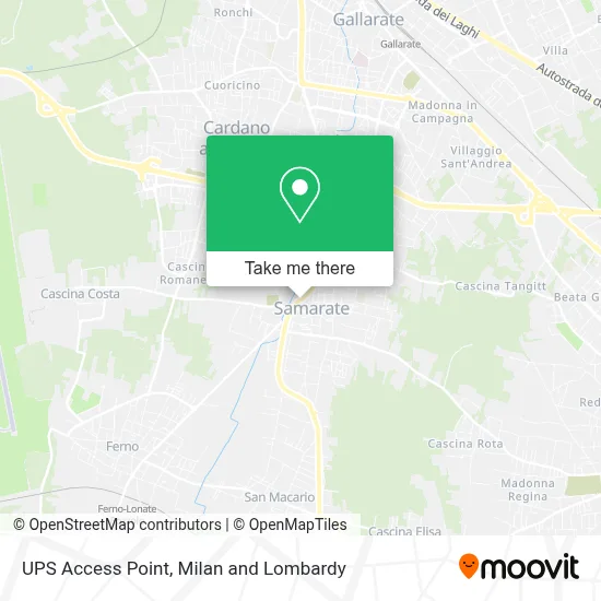 UPS Access Point map
