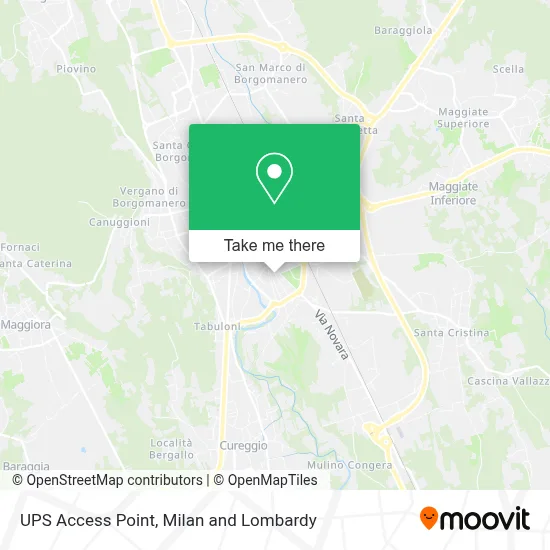 UPS Access Point map
