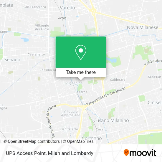 UPS Access Point map